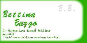 bettina buzgo business card